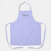Aanpassen personaliseer het monogram Lavender blau Schort (Voorkant)