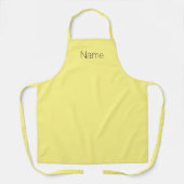 Aanpassen personaliseer zwart monogram NAAM Schort (Voorkant)