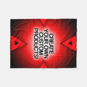 Aanpassen/personaliseren/Creëer uw eigen Fleece Deken (Voorkant (Horizontaal))