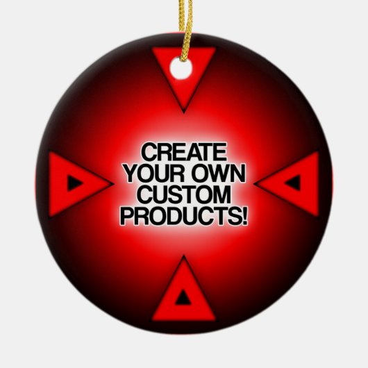 Aanpassen/personaliseren/Creëer uw eigen Keramisch Ornament (Voorkant)