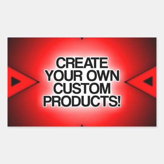 Aanpassen/personaliseren/Creëer uw eigen Rechthoekige Sticker (Voorkant)