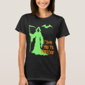 Aanpassen Personaliseren met Grim Reaper Halloween T-shirt (Voorkant)