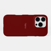 Aanpassen personaliseren naam tekst monogram borde iPhone hoesje (Achterkant horizontaal)
