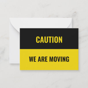 Aanpassen, personaliseren Verhuisadres info Notitiekaartje