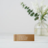 AANPASSEN! Persoonlijke profielkaarten Mini Visitekaartje (Staand voorkant)