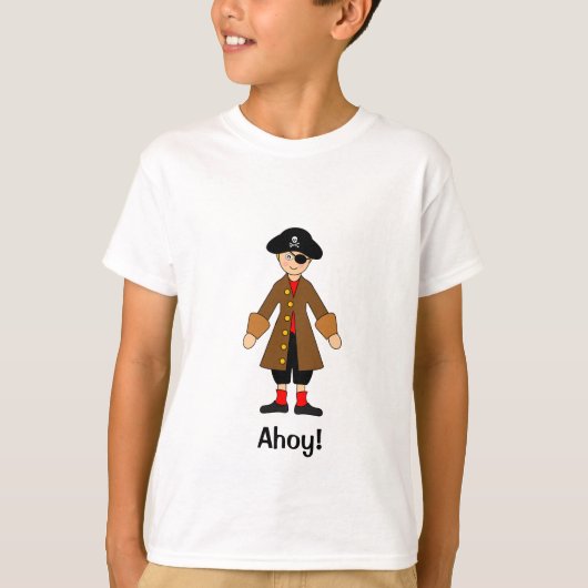 Aanpassen — Pirate Captain Costume T-shirt (Voorkant)