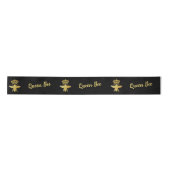 Aanpassen QUEEN BEE Crown Gift Wrap Verpakking Zwa Satijnen Lint (Voorkant)