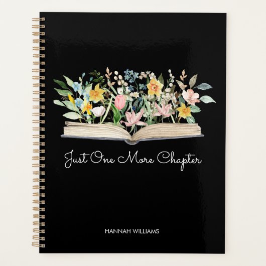 Aanpassen Quote Waterverf Boek Bloemen Bloemen 202 Planner (Voorkant)