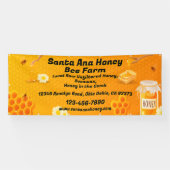 Aanpassen Raw Honey te koop Boerderij Business 2 Spandoek (Horizontaal)