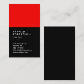 Aanpassen Red Black Professional Visitekaartje (Voorkant / Achterkant)