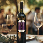 Aanpassen Romantisch Elegant Wedding Receptie Wijn Wijn Etiket