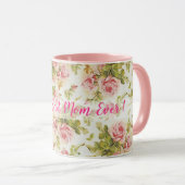  aanpassen Roos Moderne populaire bloemen Mok (Voorkant rechts)