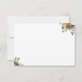 Aanpassen Rustic Boho Herfst floral RSVP Card Kaartje (Achterkant)