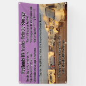 Aanpassen RV aanhangwagen voertuig opslagpartij Spandoek (Verticaal)