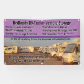 Aanpassen RV aanhangwagen voertuig opslagpartij Spandoek (Horizontaal)