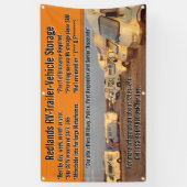 Aanpassen RV aanhangwagen voertuig opslagpartij Spandoek (Verticaal)