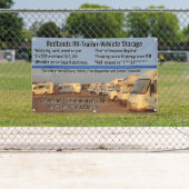 Aanpassen RV aanhangwagen voertuig opslagpartij Spandoek (Insitu)