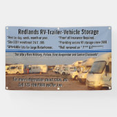 Aanpassen RV aanhangwagen voertuig opslagpartij Spandoek (Horizontaal)