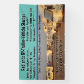 Aanpassen RV aanhangwagen voertuig opslagplaats gr Spandoek (Verticaal)