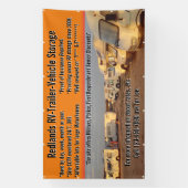 Aanpassen RV aanhangwagen voertuig opslagplaats gr Spandoek (Verticaal)