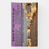 Aanpassen RV aanhangwagen voertuig opslagplaats gr Spandoek (Verticaal)