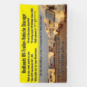 Aanpassen RV aanhangwagen voertuig opslagplaats gr Spandoek (Verticaal)