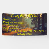 Aanpassen RV Park Campground Highway Spandoek (Horizontaal)
