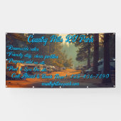 Aanpassen RV Park Campground Highway Spandoek (Horizontaal)