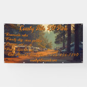 Aanpassen RV Park Campground Highway Spandoek (Horizontaal)