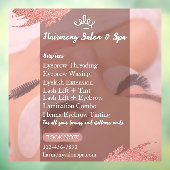 Aanpassen Salon Spa Lashes Wimpers Services Raamsticker (Vel 3)