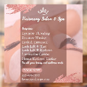 Aanpassen Salon Spa Lashes Wimpers Services Raamsticker (Vel 2)