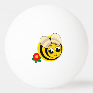 Aanpassen, schattige bijen, hommels of honingbij: pingpongbal