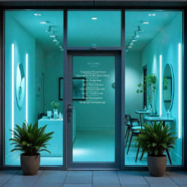 Aanpassen Skin Care Cosmetic Services List Door Raamsticker