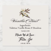 Aanpassen Small Business Vanilla Extract Product Bier Etiket (Enkel label)