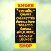 Aanpassen Smoke Shop Sigaretten Tabak Raamsticker (Vel 3)