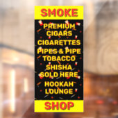 Aanpassen Smoke Shop Sigaretten Tabak Raamsticker (Vel 2)