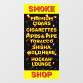 Aanpassen Smoke Shop Sigaretten Tabak Raamsticker (Vel)