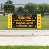 Aanpassen Smoke Shop Sigaretten Tabak Spandoek (Insitu)