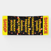 Aanpassen Smoke Shop Sigaretten Tabak Spandoek (Horizontaal)