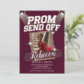 Aanpassen Spotlight Prom Send Off Black Gold Chain Kaart (Staand voorkant)