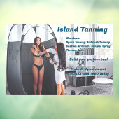 Aanpassen Spray Tanning Booth Business 2 Raamsticker (Vel 3)