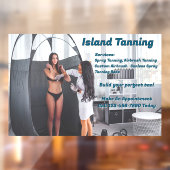 Aanpassen Spray Tanning Booth Business 2 Raamsticker (Vel 2)