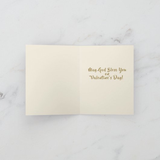 Aanpassen St. Therese Valentijnsdag Feestdagen Kaart (Binnen)