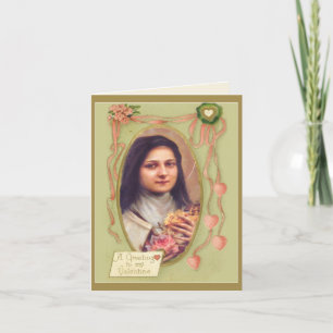 Aanpassen St. Therese Valentijnsdag Feestdagen Kaart