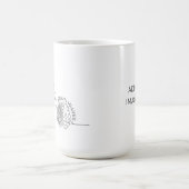 Aanpassen Stop met rommelen met mijn hersengolven Koffiemok (Center)