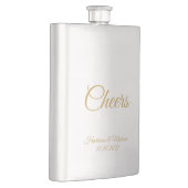 aanpassen tekst Cheers Bruiloft cadeau gunsten Fla Flacon (Rechts)