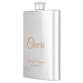 aanpassen tekst Cheers Bruiloft cadeau gunsten Fla Flacon (Links)
