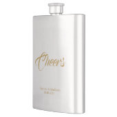 aanpassen tekst Cheers Bruiloft cadeau gunsten Fla Flacon (Links)