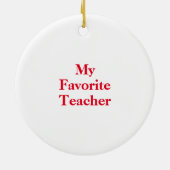 Aanpassen Terug naar School Keramisch Ornament (Achterkant)