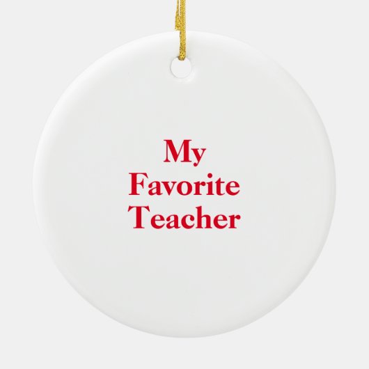 Aanpassen Terug naar School Keramisch Ornament (Achterkant)